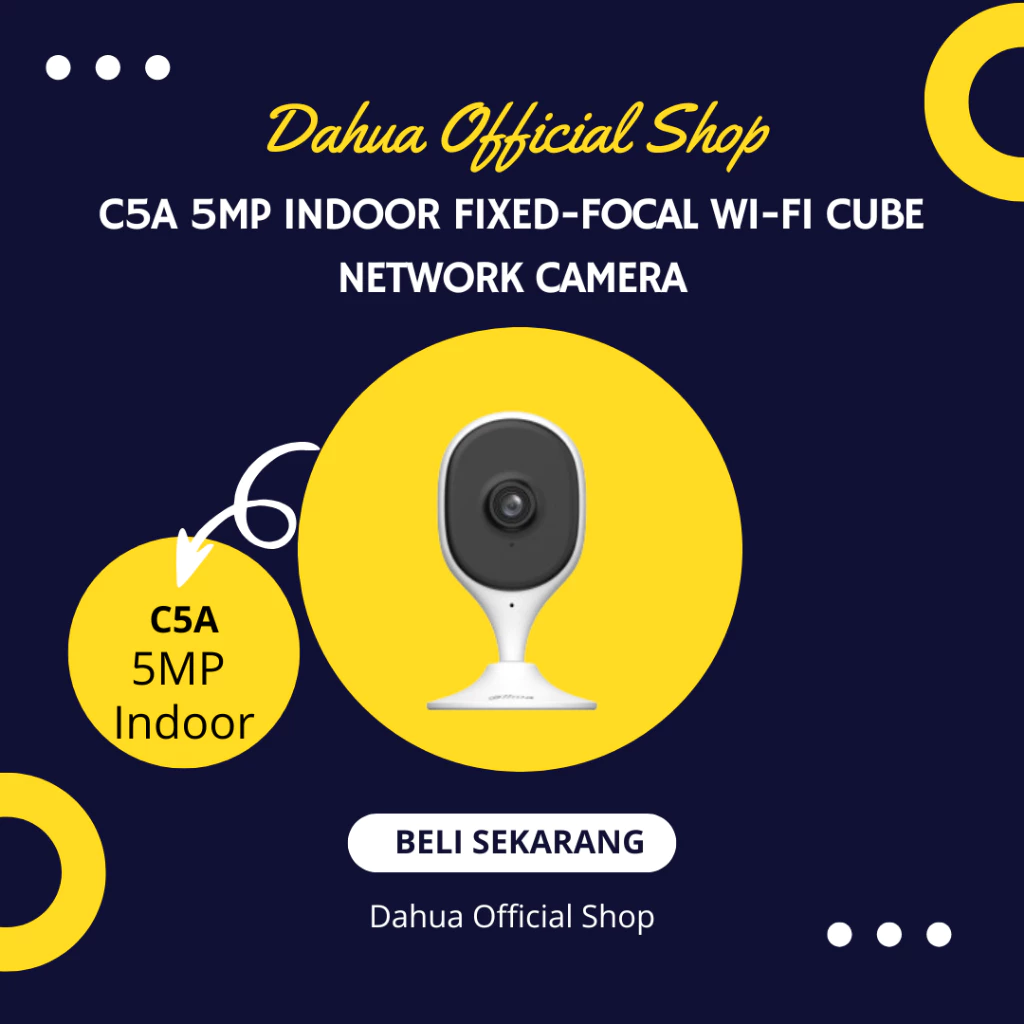 C5A 5MP Indoor Fixed-focal Wi-Fi Cube Network Camera