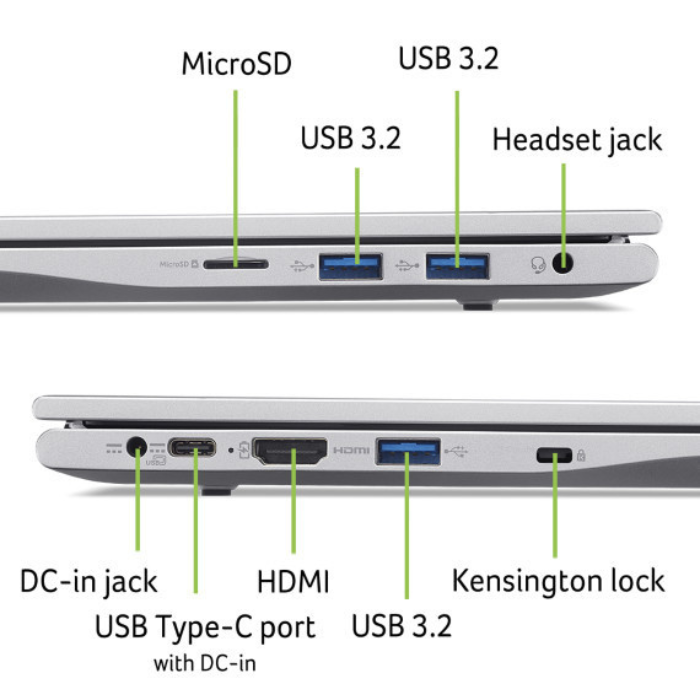 ACER ASPIRE LITE 14 AL14 32P N150 8GB 512GB