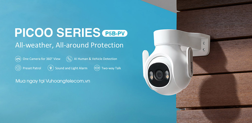 DAHUA PICOO DH-P5B-PV WIFI NETWORK OUTDOOR CAMERA CCTV 5MP