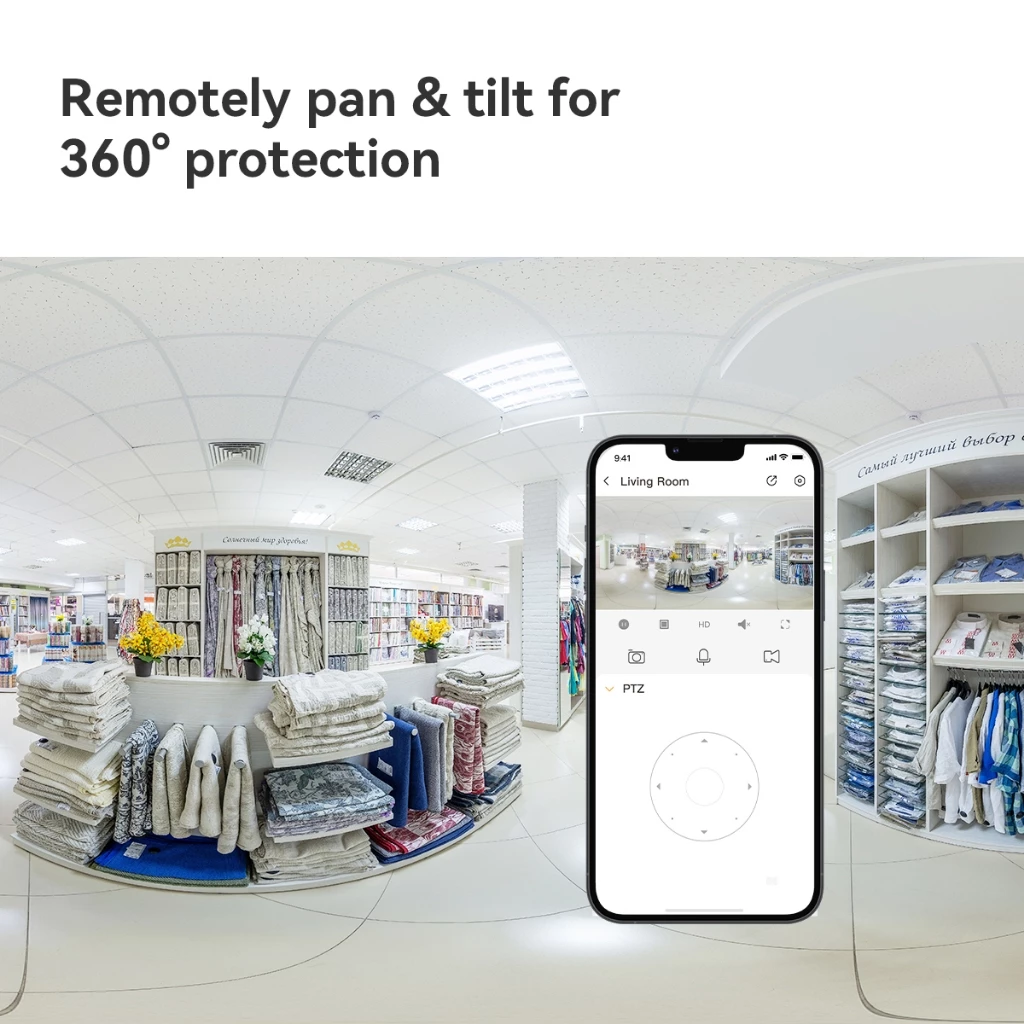 MOU Ranger Mini 3MP Kamera Smart CCTV Indoor Wi-Fi 6 Full Color Night Vision Bracket Integrated