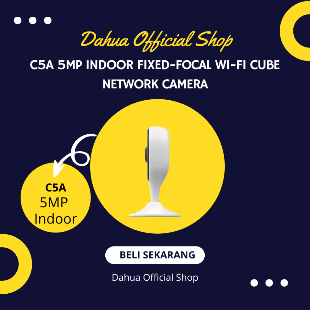 C5A 5MP Indoor Fixed-focal Wi-Fi Cube Network Camera