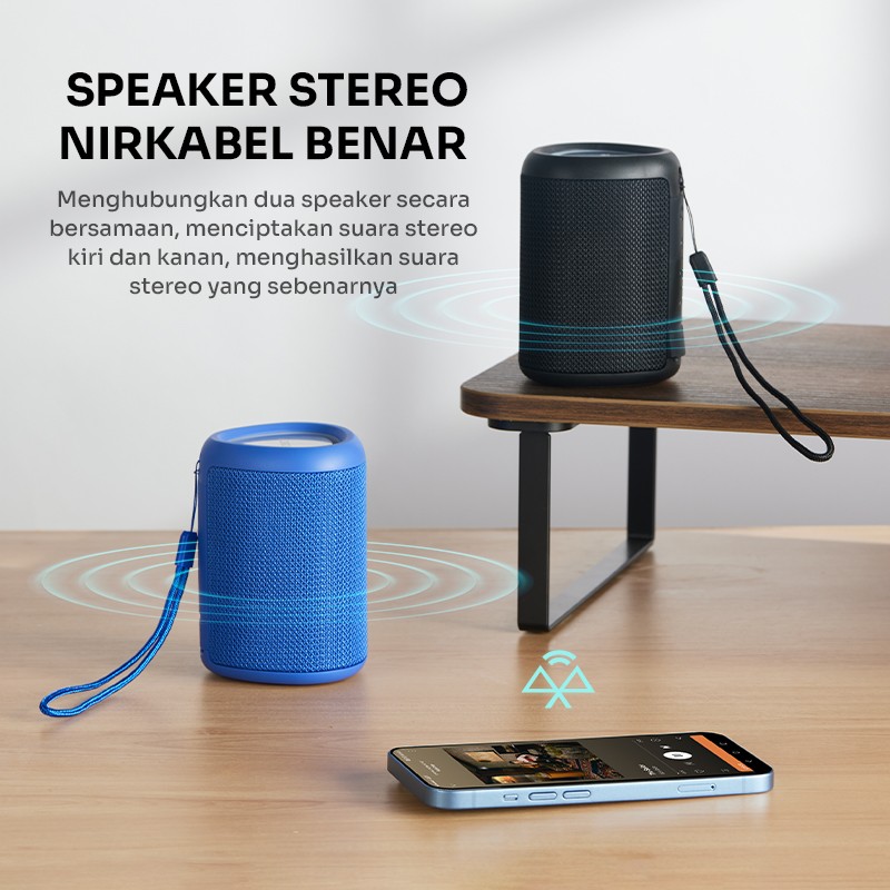 Speaker Bluetooth Robot RB120 RGB IPX4