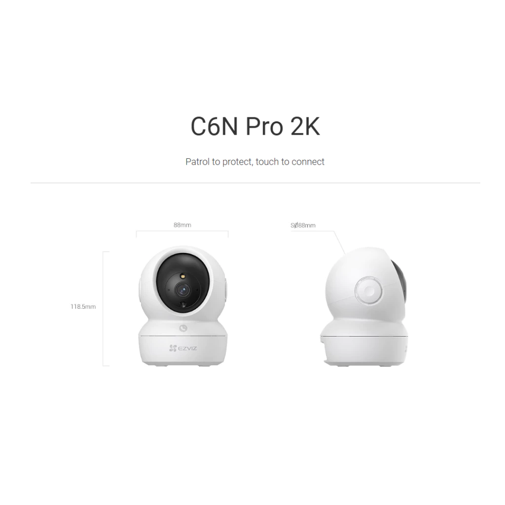 Ezviz C6N Pro 2K 3MP Smart Wifi CCTV IP Cam Pan Tilt Camera