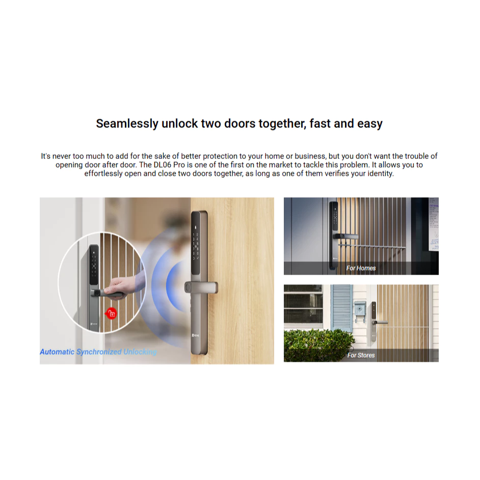Ezviz DL06 Pro Smart Door Home Dual sided Fingeprint Lock