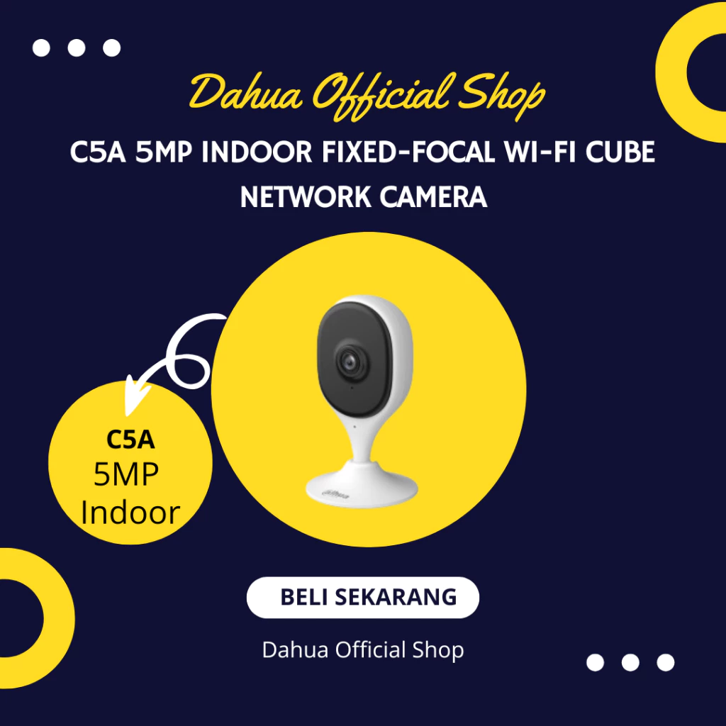 C5A 5MP Indoor Fixed-focal Wi-Fi Cube Network Camera